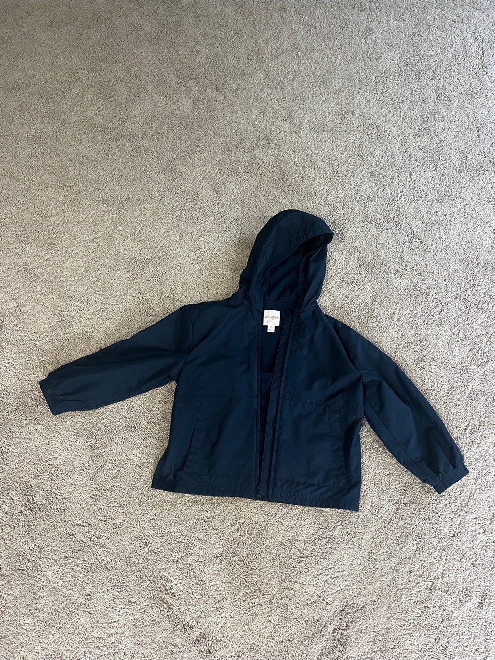 Cat & Jack Navy Hooded Raincoat